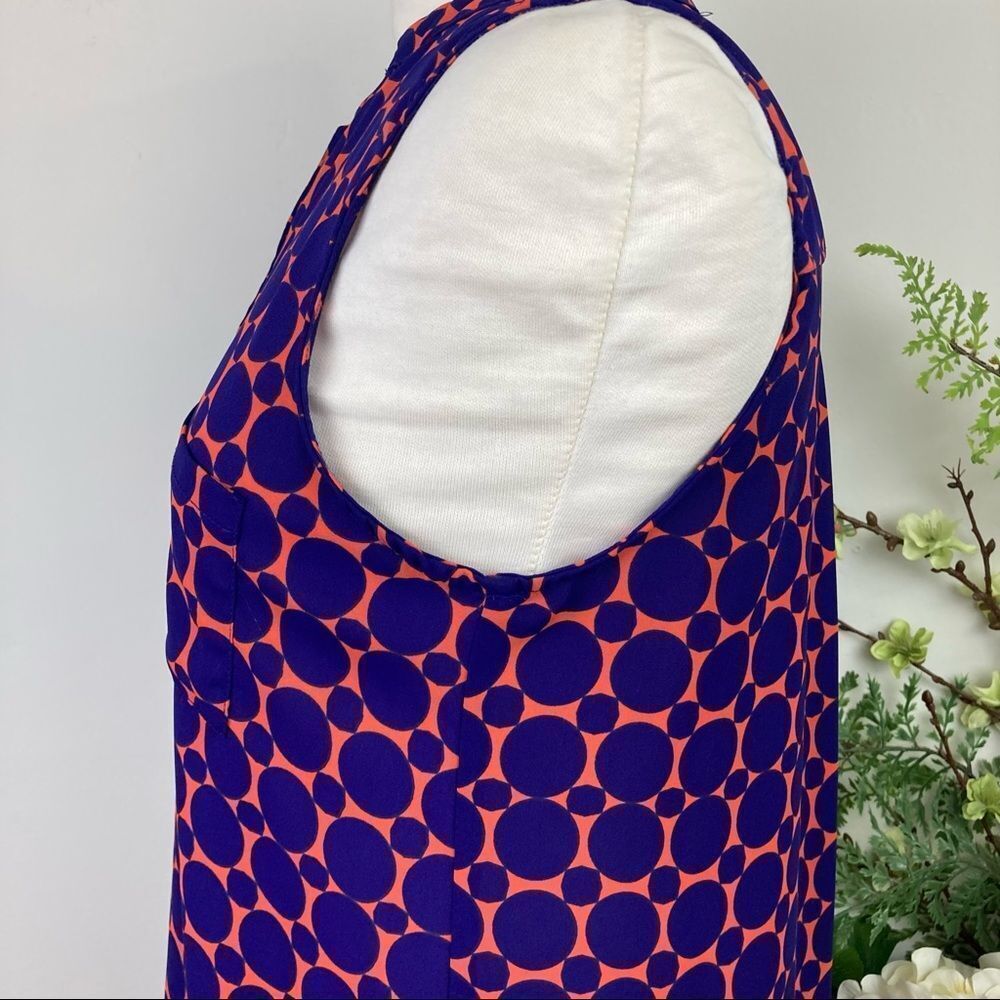 PAPERMOON * blouse purple orange size small sleeveless stitch fix - Picture 4 of 11